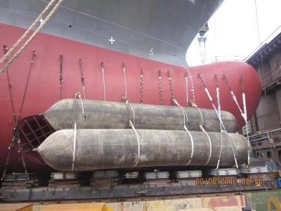ISO14409 Ship Airbag Inflatable Marine Lifting Salvage Rubber Airbag For Ship Launching