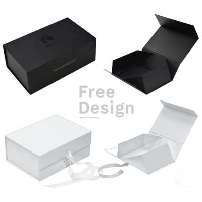 Cardboard Folding Paper Box Recycled Magnetic Rigid Gift Box For Clothing Shoe