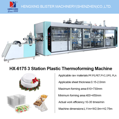 Energy Efficient Plastic Thermoforming Machine For Bakery Packaging & Pastry Trays