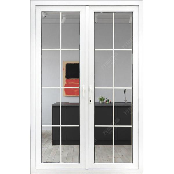 Flush Threshold Aluminum Swing Doors , Anodized Left Hand Inswing French Door
