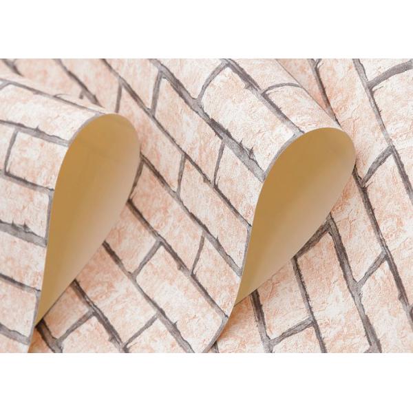 Хаки обои влияния кирпича цвета 3Д съемные для гостиной, материала винила