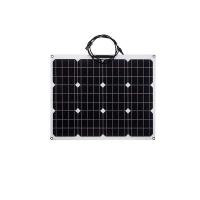 Panneau solaire semi-flexible de 50w Panneaux solaires pliables à haute ténacité