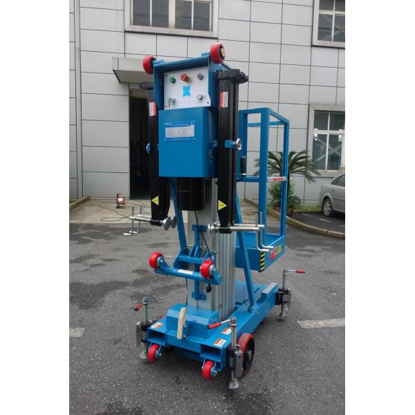 Easy Loading Hydraulic Work Platform , 10 Meter Vertical Mast Lift For Factories