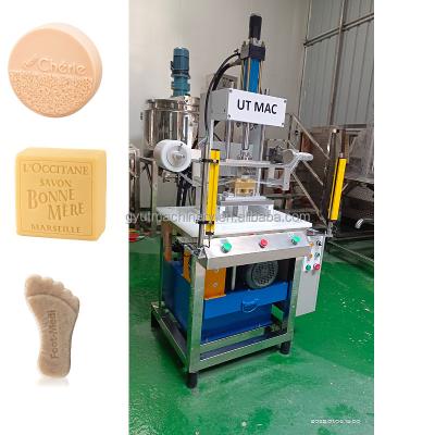 Máquina de fabricação de sabão de barra manual de carimbo hidráulico para impressão automática de logotipo e moldagem