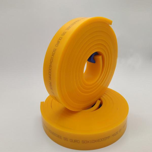 Flat Shape 50x9mm Squeeze Rubber For Screen Printing Hardness 55-95 Shore A