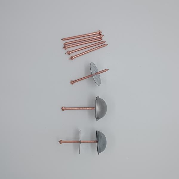 Steel Insulation Stud Welding Pins Cap Nail Type With Cupped Head Style For Carton Packed
