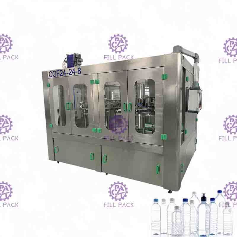 Non gas Full Automatic 3000BPH PET Mineral Water Bottling Machine