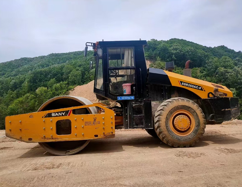 Использованная 36000KG Sany вибрационная дорожная уплотнительная машина однобарабанная дорожная ролик цена