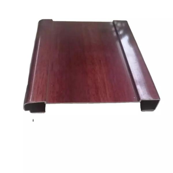 High Glossy Wood Grain Aluminium Wardrobe Door Frame Aluminum Extrusion Profiles