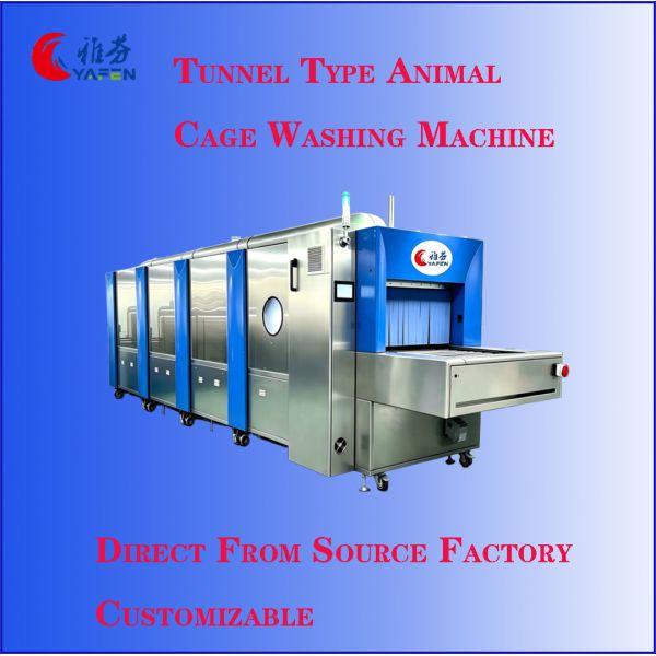 Tunnel‑Type Cage Washer Continuous Automatic Animal Cage Washing Sanitizing Drying Machine For Large Animal Laboratory Vivarium Breeding Base