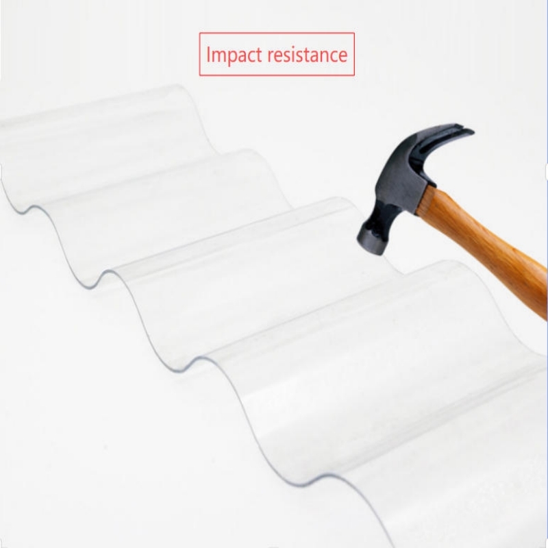 Transparant Corrugated Polycarbonate Sheet With UV Coating Awning Greenhouse