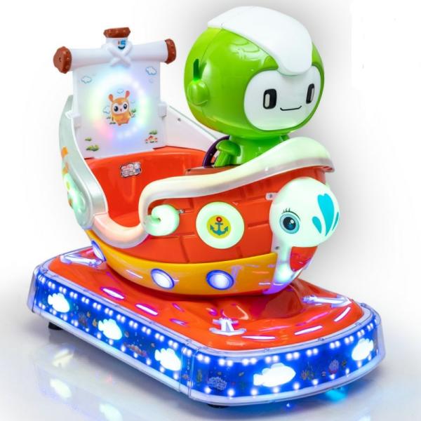 ABS Plastic Material Coin Operated Kiddie Ride Suitable For Transshipme