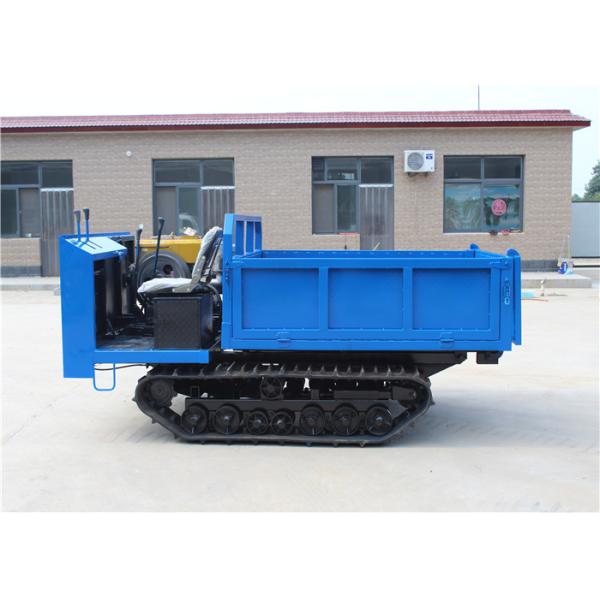 Цвет простой деятельности голубой тележка Dumper транспортера следа 2 тонн мини резиновая