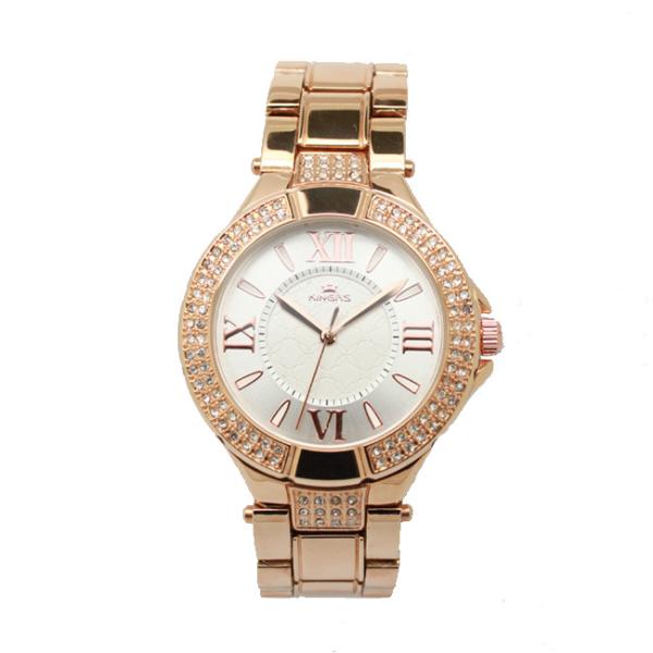 3ATM Water Resistant Alloy Wrist Watch With Stainless Steel Case Back