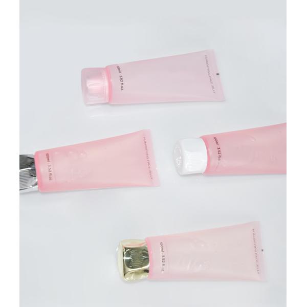 Sugarcane Flexible Cosmetic Tube 100ml Jellyfish Style All-Plastic Or Electroplating Screw Cap