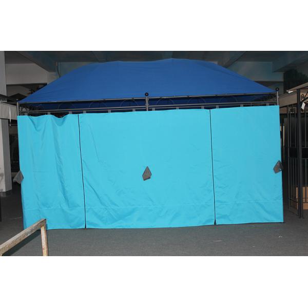 Blue Large Canopy Design Furniture Metal Panel Top Gazebo for 3*4M Outdoor Furniture