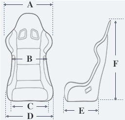 Bride Gias Ii Low Max Adjustable Bucket Racing Seats For RO , RB , RK Rails