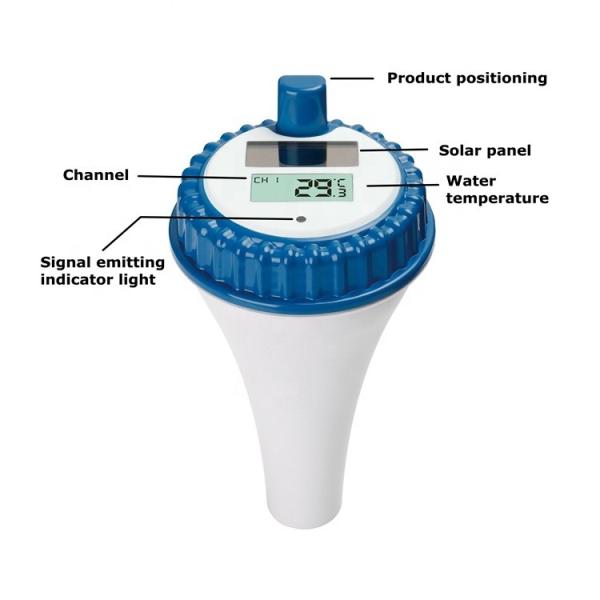 Waterproof Floating Pool Thermometer With Solar Power And 0-60 ° C Temperature