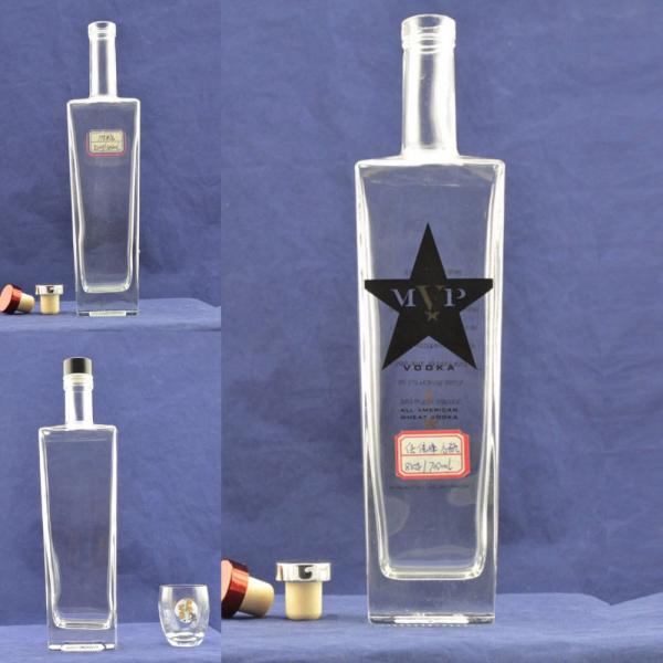 Electronical Custom Vodka Highly OEM/ODM 750ml Whisky Glass Bottle with Screw Cap
