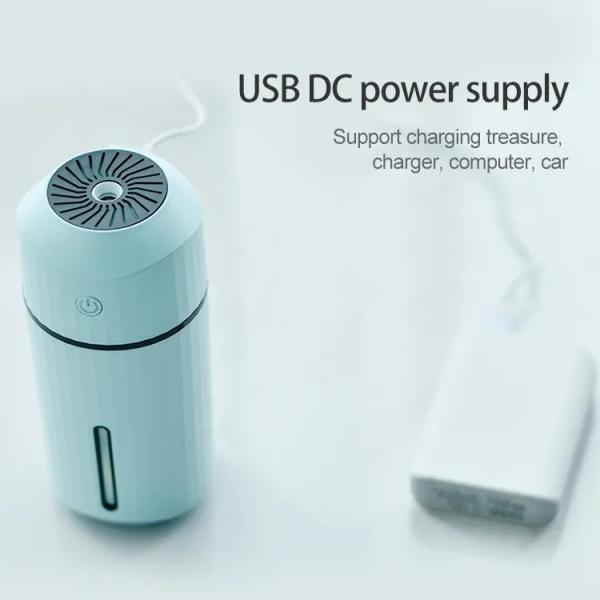Grátis 320ML Mini Humidificador de Ar Portátil Nebulizer de Neblina Frio Silicone Seal Design USB Umidificadores de Ar Ultrassônicos