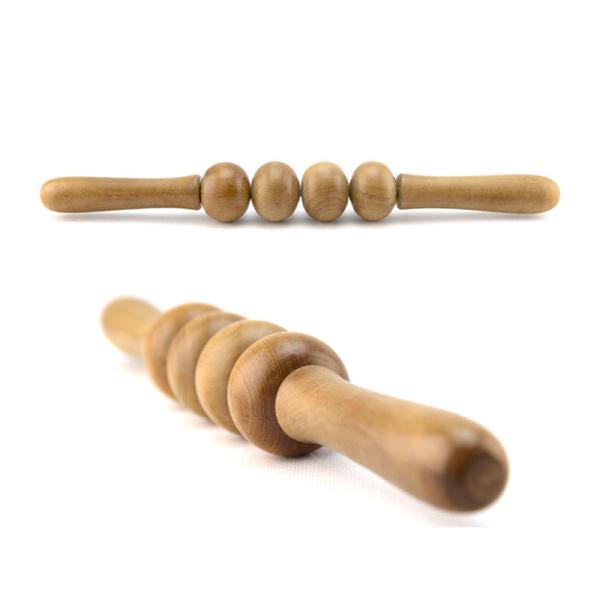 Wooden Anti Cellulite Massage Roller Ball Stick Health Therapy