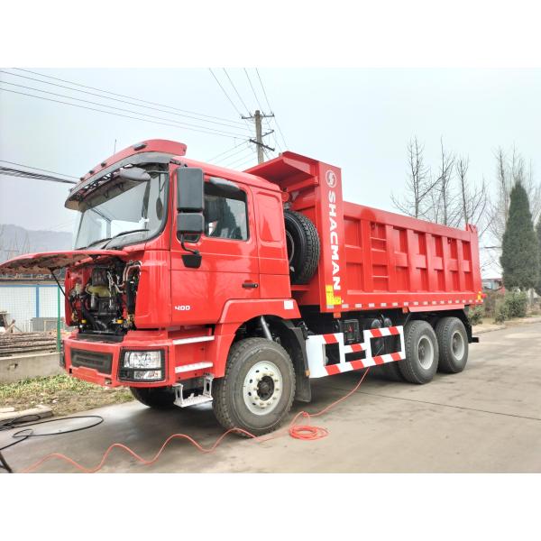 SHACMAN F3000 Дамп-Трак 6x4 380hp EuroII Красный грузовик с подъемником модель SSX3255DT384