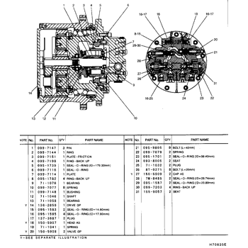 1484570 MAG85 монтаж путевого двигателя E312 CAT312 главный редуктор двигателя конечный привод монтаж двигателя MAG85 148-4570 ремонтный комплект