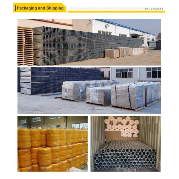 Highway Traffic Safety EVA Buckets Movable Road Guardrail 500mm