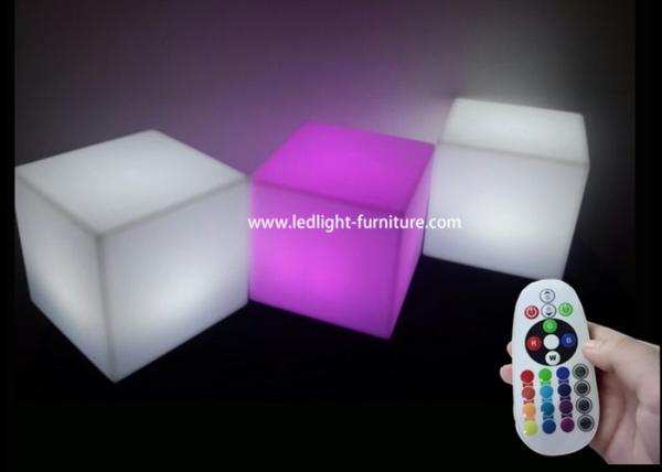 Small Led Cube Night Light Table Lamp 10cm For Restaurant / Festival Decoration