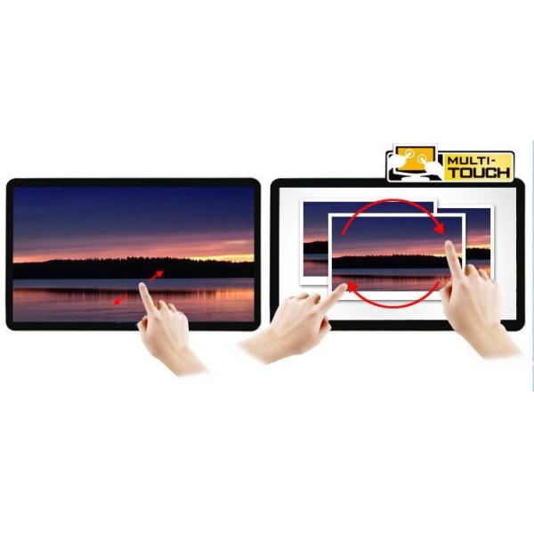 Showroom Exhibition Standing Kiosk 18.5 Inch Stand Up Kiosk 128G