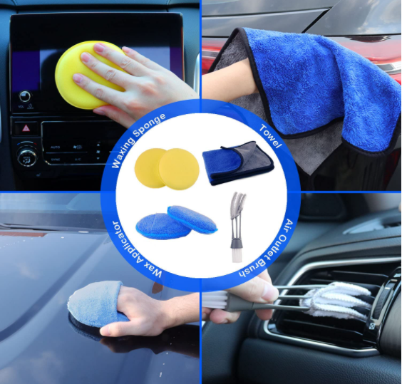 PP 19Pcs Car Detailing Brush Set With 17