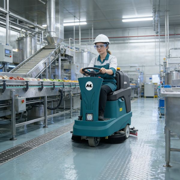 Heavy Duty Sit On Floor Scrubber Rideable Floor Cleaner Machine 4000 M²/H