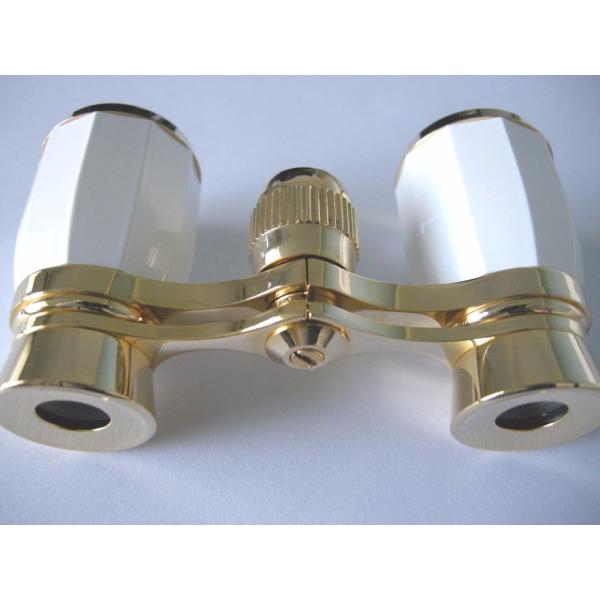 Antique Zoom Binoculars Glasses , Vintage Opera Glasses With Handle