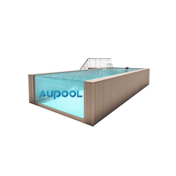 Custom Portable Fiberglass Gym Swimming Pool With Luxury Frame