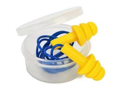 Color DIN Earplugs For Noise Isolation Pu Foam Material Factory Labor Protection