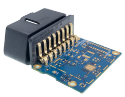 OBDII PCB Diagnostic Tool with Temperature Range -20-80C OBD II 2 Pin Connector Male Black Plug and OBD2 Connector Housing