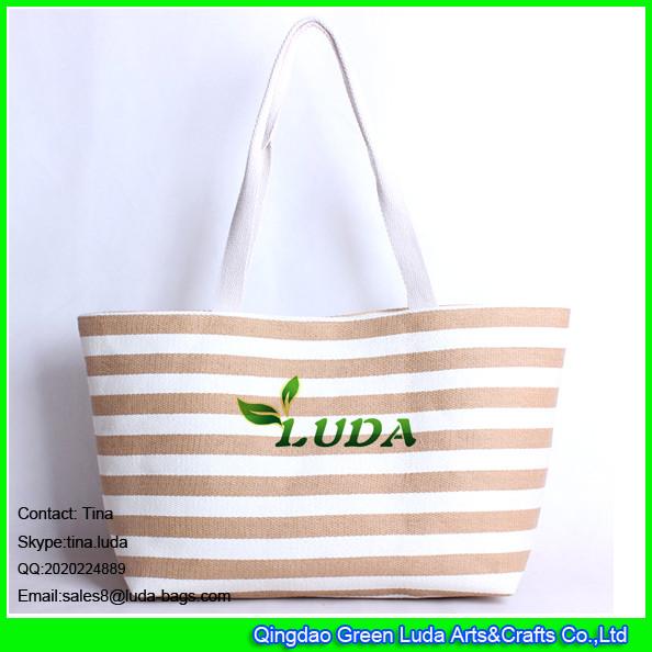 LUDA fashion straw tote bag paper straw girls beach bags