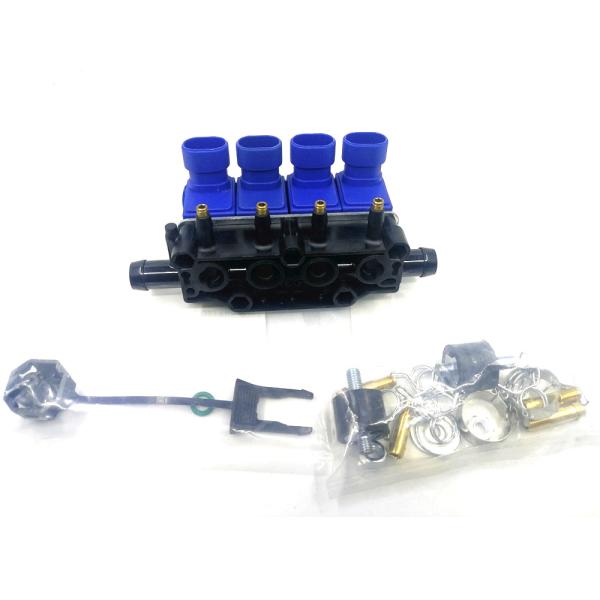 Aluminium 3Ohm CNG Fuel Injectors LPG Fuel Injectors Rail For 2 / 3 / 4 Cylinder Engine