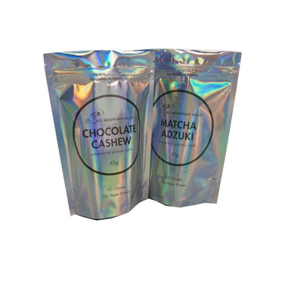 Молния CYMK голографическая стоит вверх мешки для шариков протеина