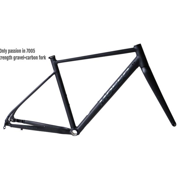 Wide Tire Stock Gravel Bike Frame 700x45c Lightweight Beach Bicycle