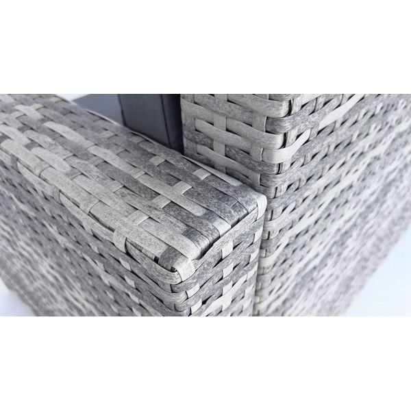 Furniture Wholesaler Outdoor Living Seating Sectional Poly Rattan Wicker Garden Chair China Customized Love Chair and Bench