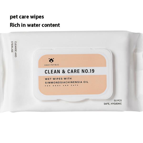 Seringues humides pour chats et chiens essuyer les taches de larmes et nettoyer le corps sans laver déodorant