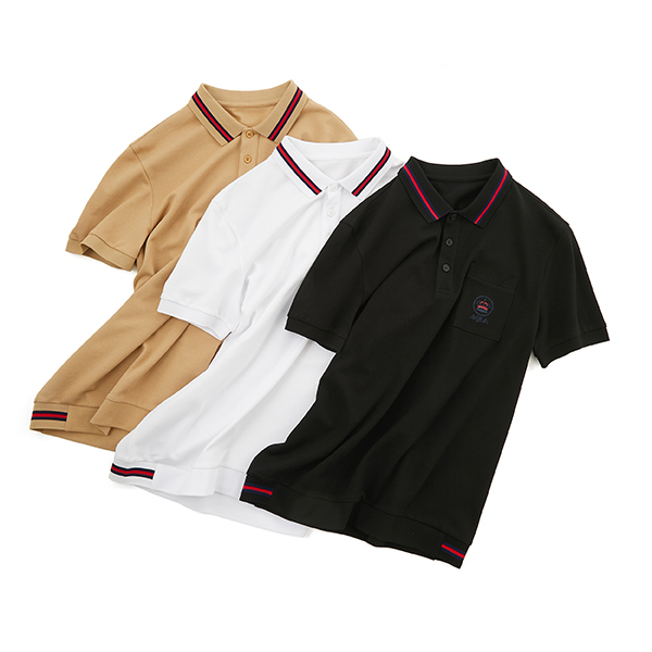 Exquisite Tailoring Skin-friendly White Black Essential Cotton Plain Polo Shirts Mens With Custom Logo Label Embroidery Casual