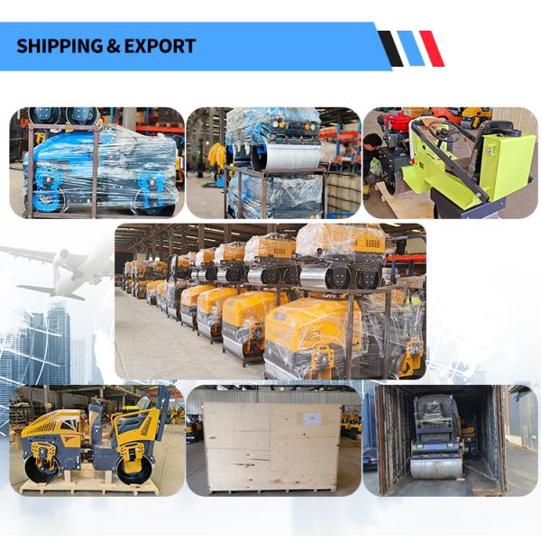 Construction Machinery Manufacturer Double Drum Roller Compactor Vibratory Hydraulic Diesel Small Asphalt Roller Machine