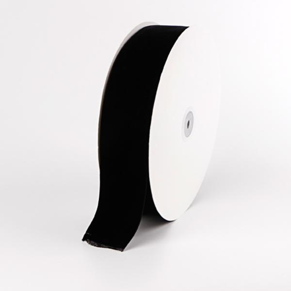 Single Face Style Double Sided Black Velvet Ribbon with Velvet Fabric Type
