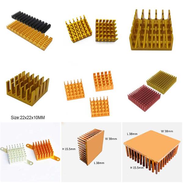 Anodized Aluminum Electronic Heat Sink Extrusion Anti Oxidation