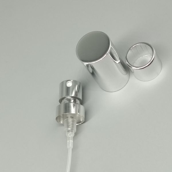 Dispensador de perfume de niebla fina de plata con sello a prueba de fugas para fragancias de lujo