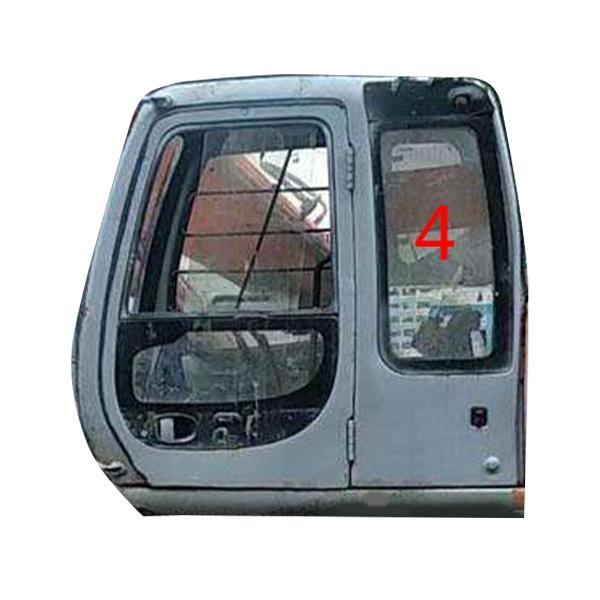 Excavator Tempered Glass Window Replacement Left Door Rear Position NO.4