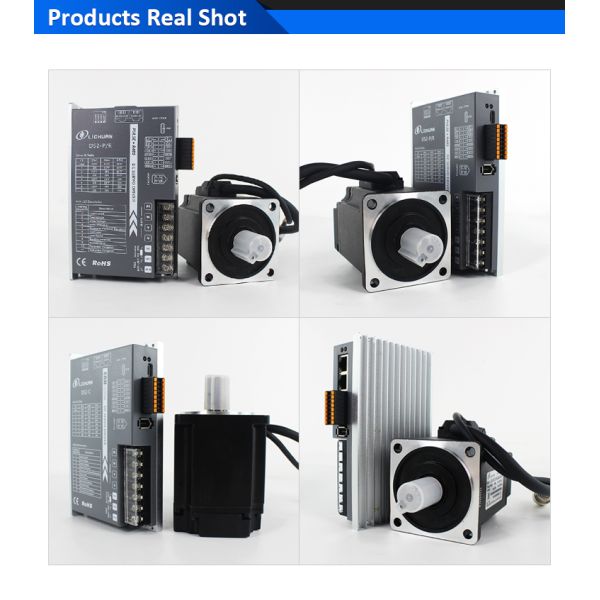 Lichuan DC Servo Motor Drivers Kit DS2-20P/R/C/E Low Voltage 2.4N.m 750W 48V 19A 3000RPM IP65