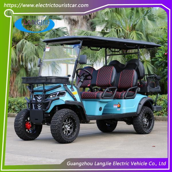 Off-Road 6 Seats Electric Golf Cart With 48V / 5KW AC Motor For Outdoor Activities